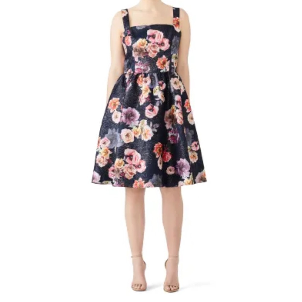 Black Floral Cocktail Dress